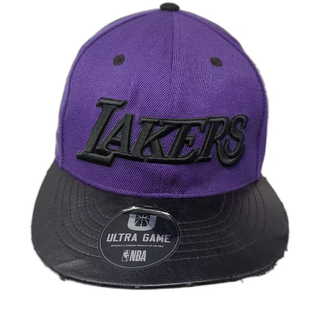 Los Angeles Lakers NBA Ultra Game Snapback Hat Purple Black One Size Flat Brim